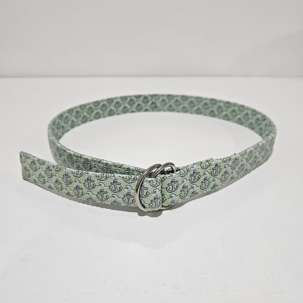 Vineyard Vines Anchor Pattern Cotton Belt Girl's Size L